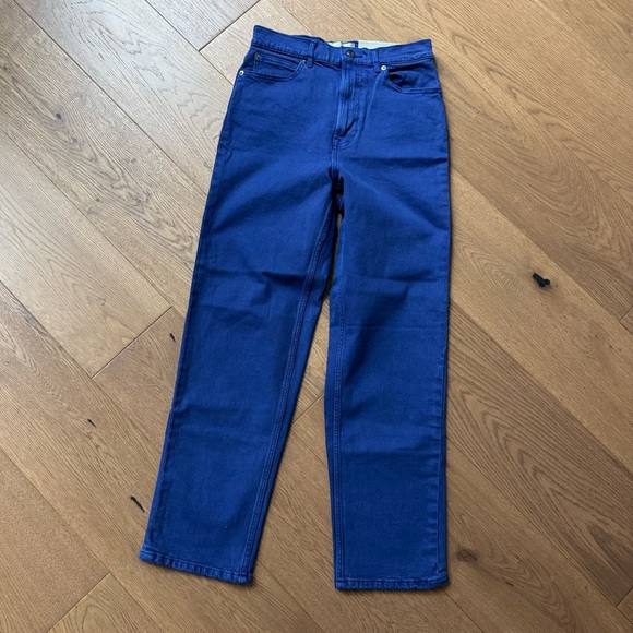 Everlane The Way High Jean - Straight Leg - Size 28 Tall - NWT - Blue - Picture 1 of 11